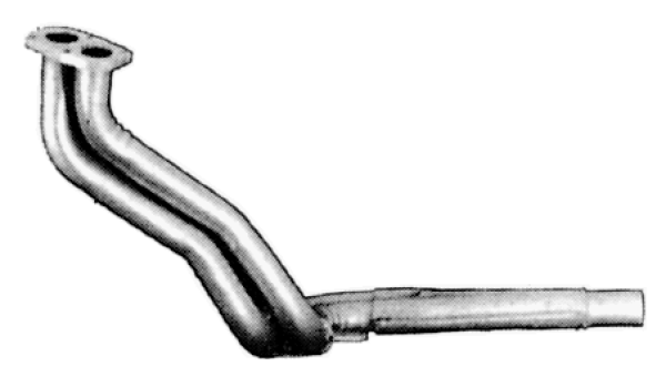 Front exhaust pipe / downpipe (27.85.01), Fiat 132 1.6 1977-1982